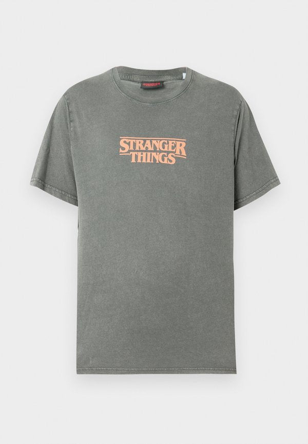 Jack & Jones T- - Print T-shirt - asphalt