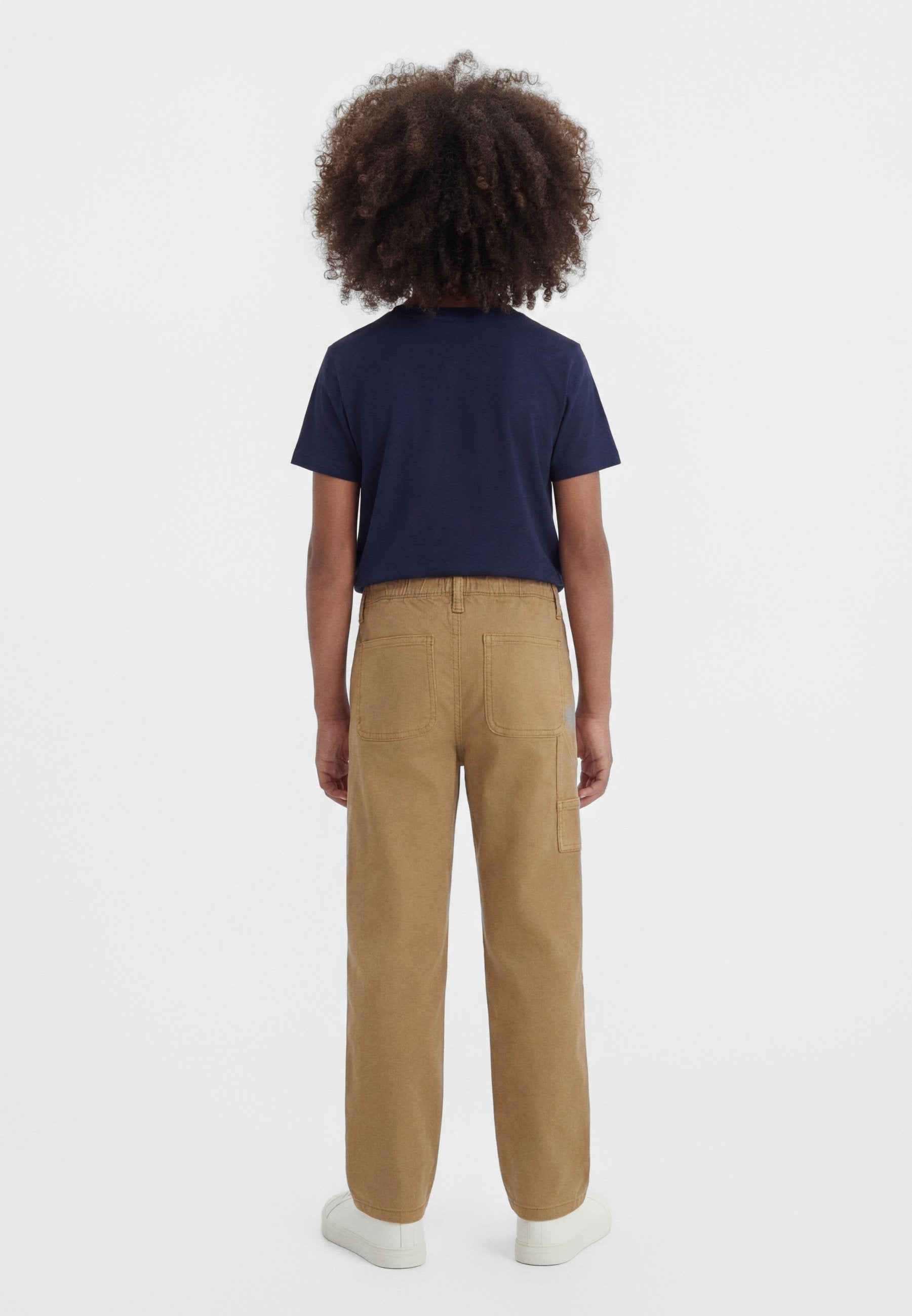 ESSENTIAL HERRINGBONE TWILL RELAXED CARPENTER TROUSERS Media 3