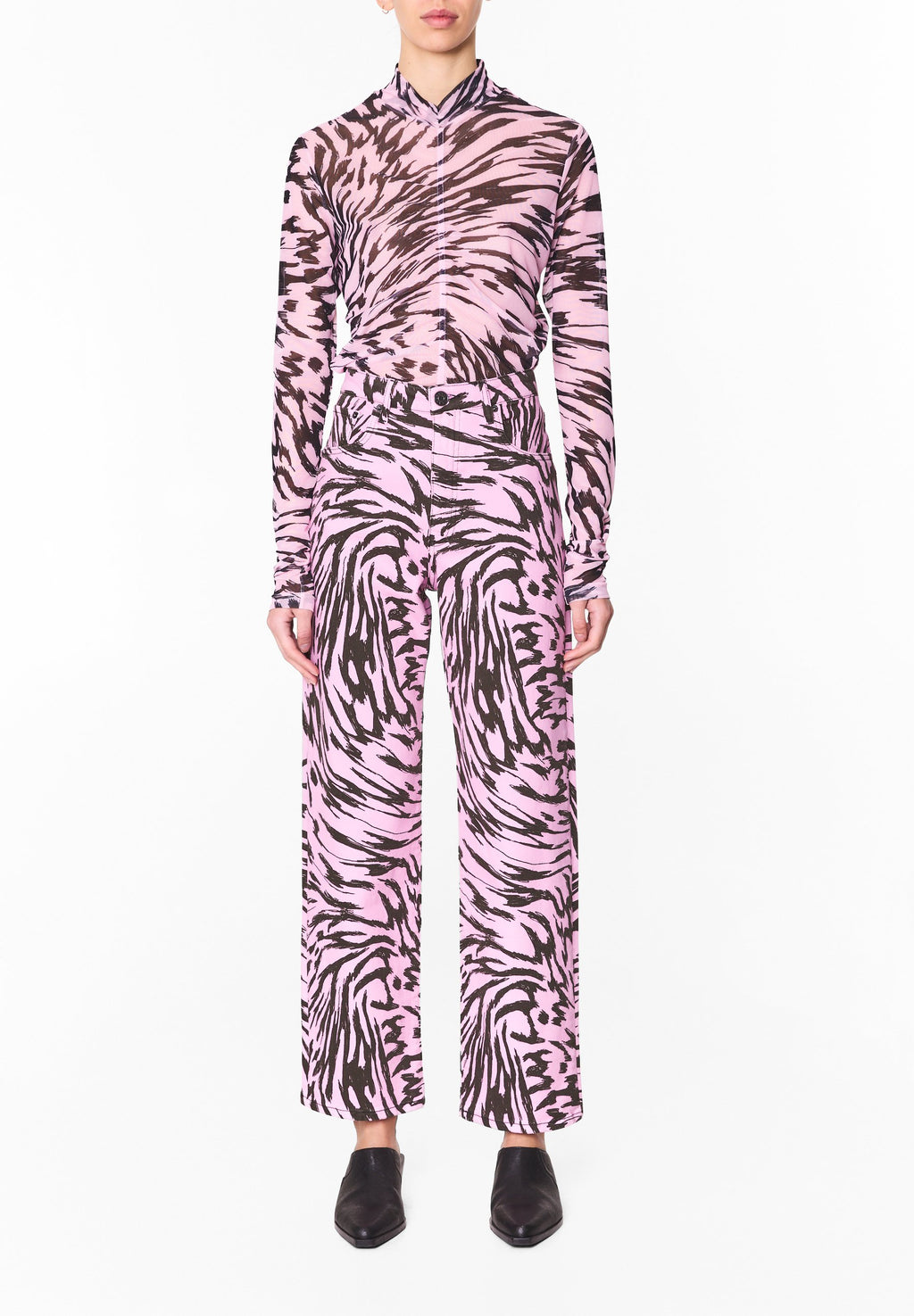 BIMBA Y LOLA STRAIGHT CROPPED - WING PRINT