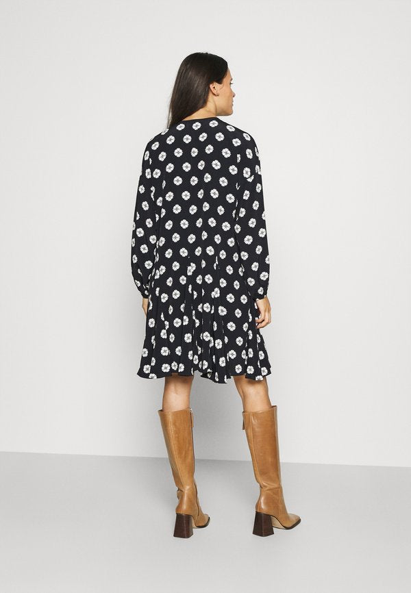 Glamorous Bloom MINI DRESS WITH PUFF LONG SLEEVES