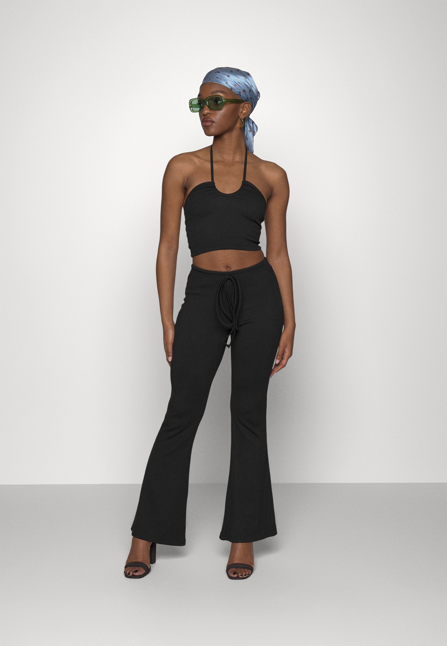 South Beach Petite PLUNGE HALTERNECK