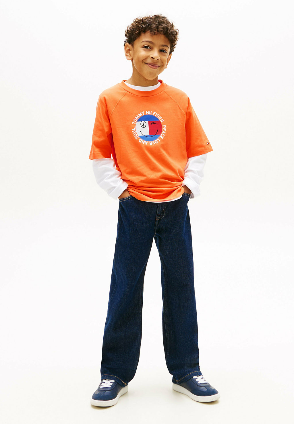SMILEY FLAG LOGO JERSEY T-SHIRT Media 2