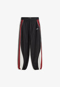 Bershka SUPER BAGGY TECHNICAL SPORTS - Tracksuit bottoms - black