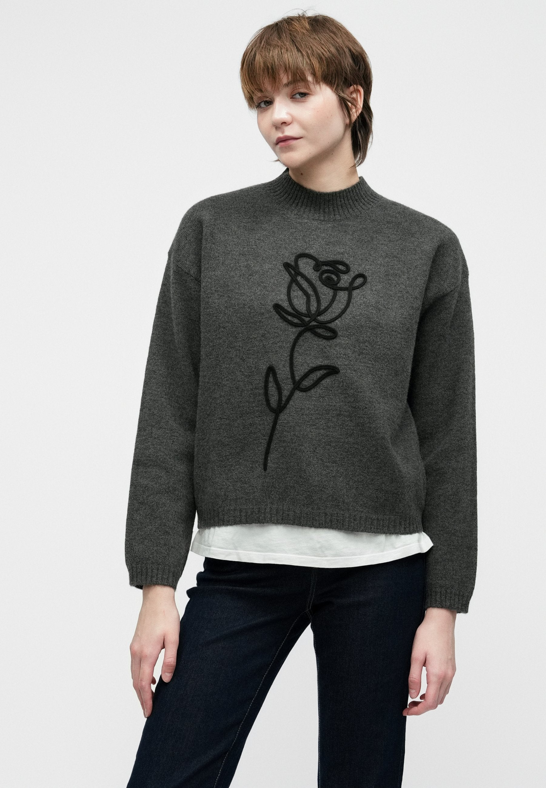 ONLY ONLROSE DETAIL HIGHNECK