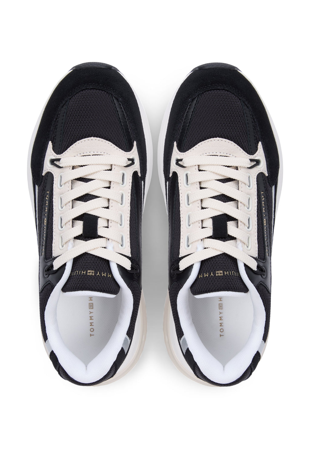 SUEDE CHUNKY LACE-UP TRAINERS Media 4