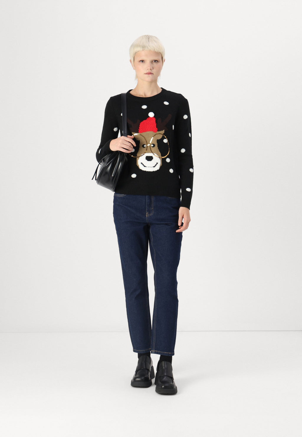 Vero Moda VMTINSEL LS O NECK NVL REP
