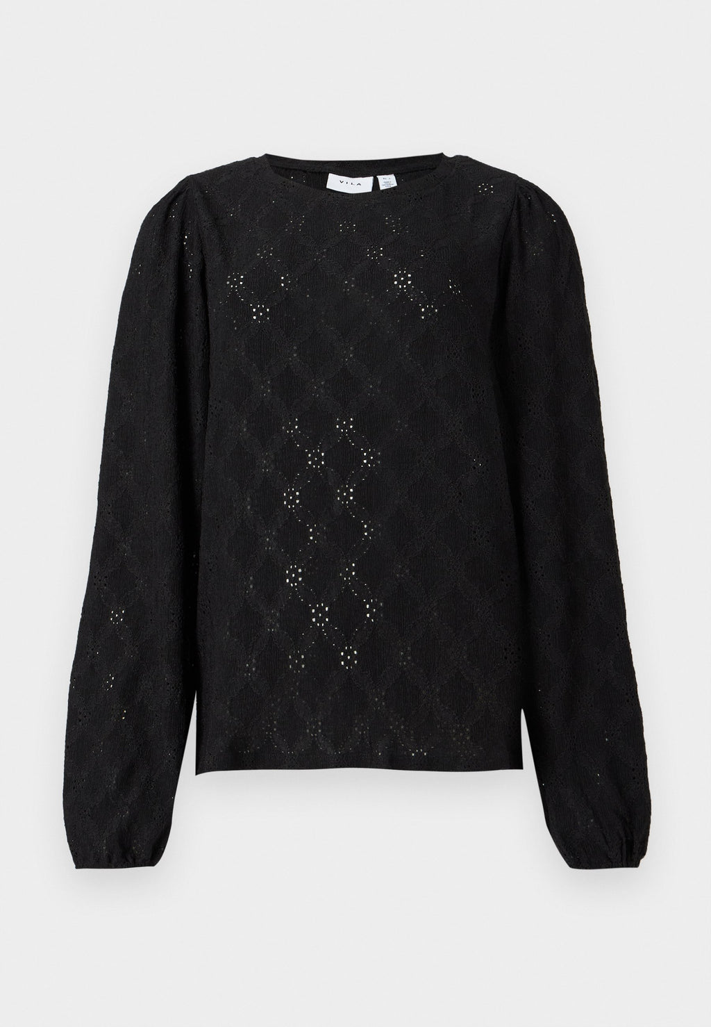 VILA VIASTA O-NECK L/S TOP - NOOS
