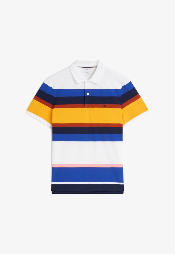 Tommy Hilfiger VARIED ROADMAP - Polo shirt - blue stripe / multi 02