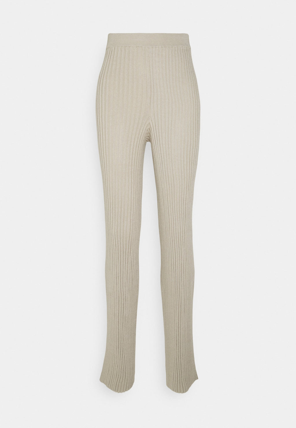 NA-KD RIBBED KNITTED PANTS
