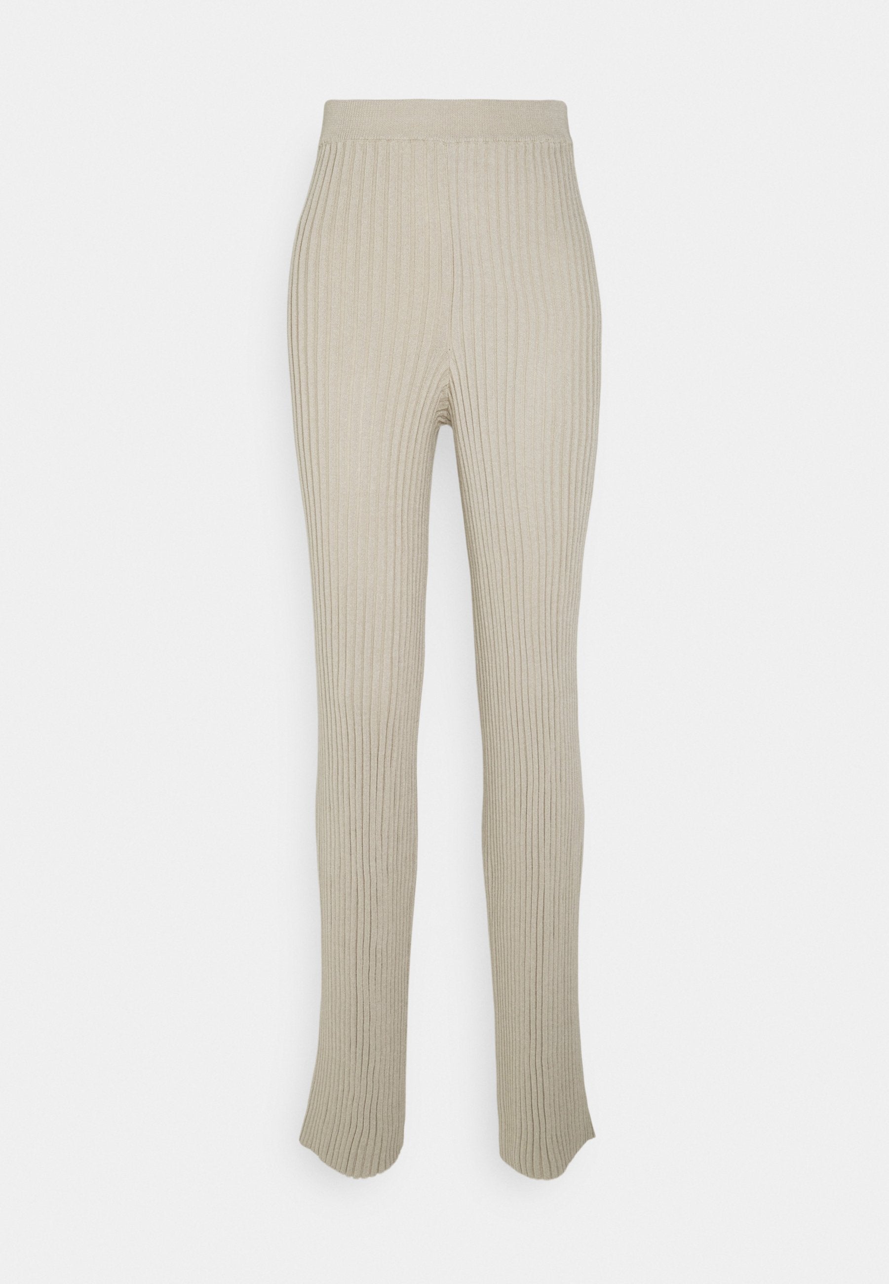 NA-KD RIBBED KNITTED PANTS