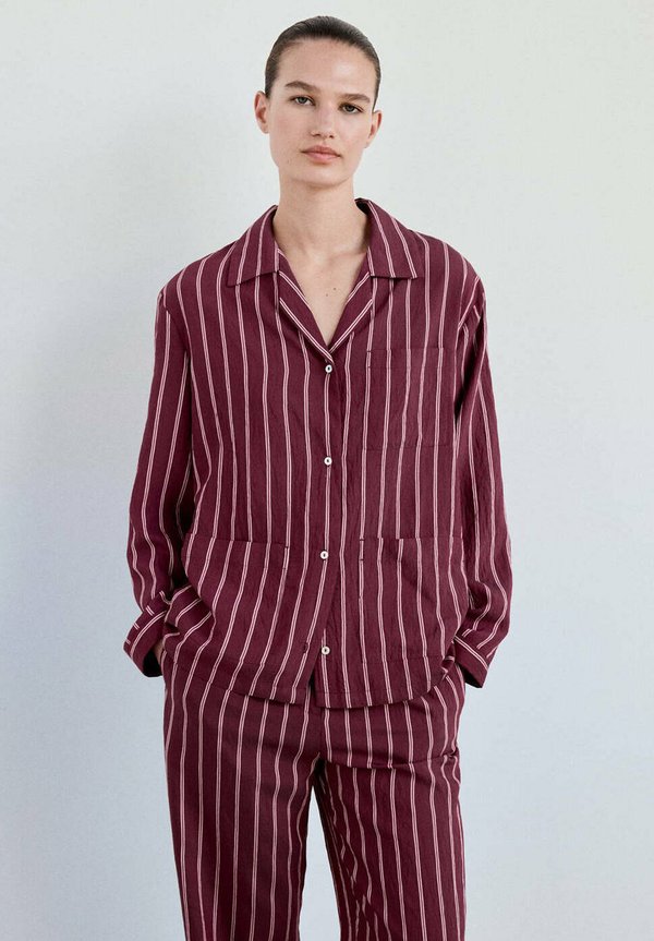 Mango ADULT - Pyjama top - bordeaux