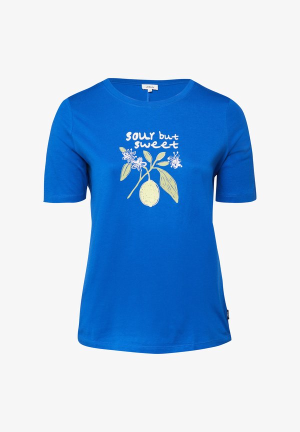 s.Oliver T-SHIRT - Print T-shirt - royalblau