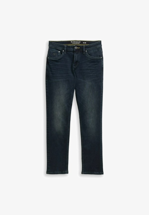 TOM TAILOR TTJOSH REGULAR SLIM FIT - Slim fit jeans - blue black denim