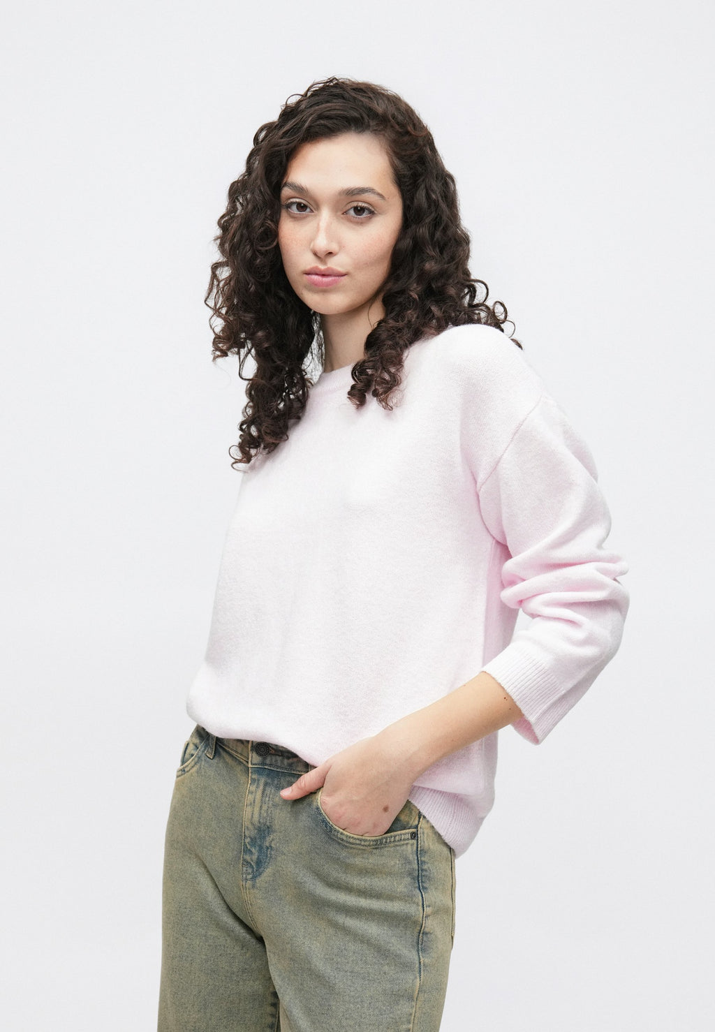 VILA VILIGA L/S O-NECK KNIT TOP - NOOS