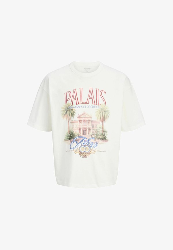 Jack & Jones T- - Print T-shirt - snow white