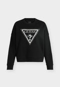Guess TRIANGLE GLITTER - Sweatshirt - jet black