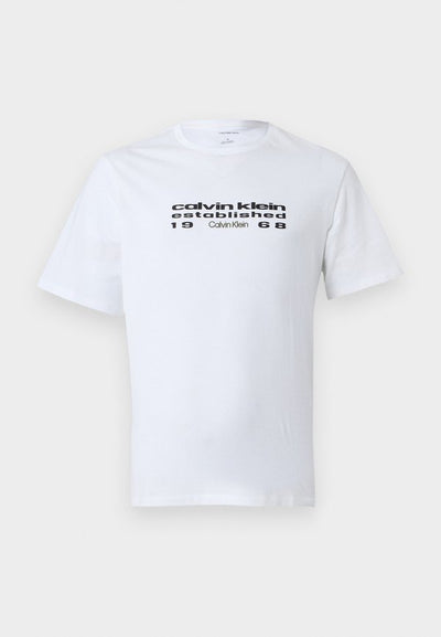 Calvin Klein Jeans FUTUR - Print T-shirt - bright white