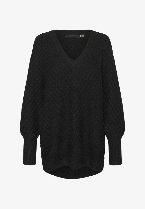 Vero Moda Knitted VMANJASTINNA Knitted - Jumper - black
