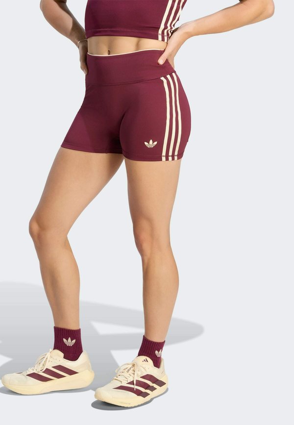 adidas Performance ADIDAS ORIGINALS SPORT SUPERSTAR  SHORT LEGGINGS - Leggings - maroon