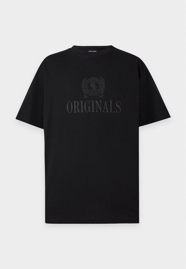 Jack & Jones JORFREDERIKSBERG MONOGRAM TEE - Print T-shirt - black