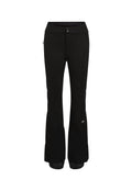 Schwarze Snowpants mit schlankem Design, aus strapazierfähigem Stoff gefertigt. Verfügt über Reißverschlusstaschen und elastische Bündchen an den Beinen mit einem Markenlogo-Detail.