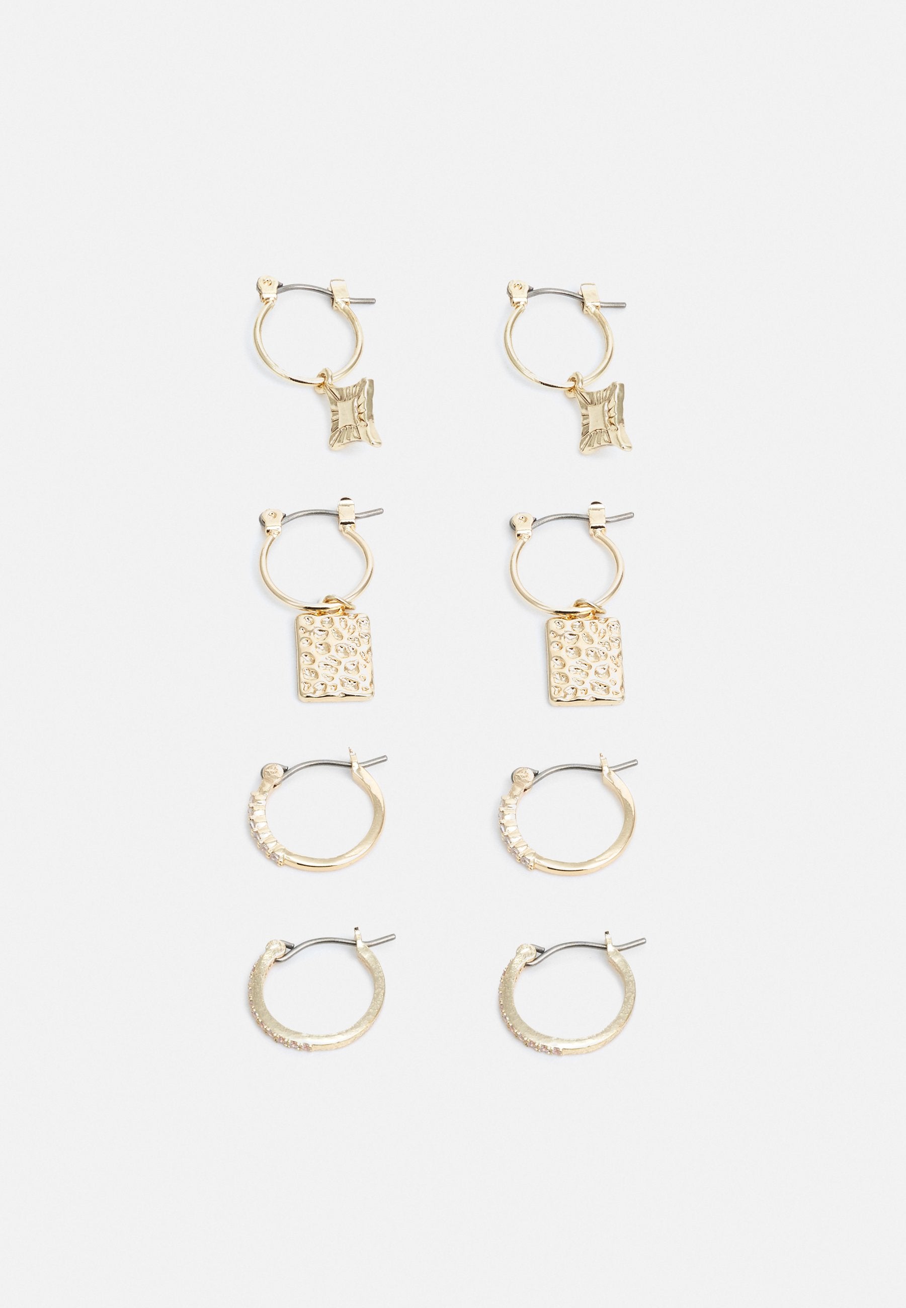 Pieces PCDICTA HOOP EARRINGS 4 PACK