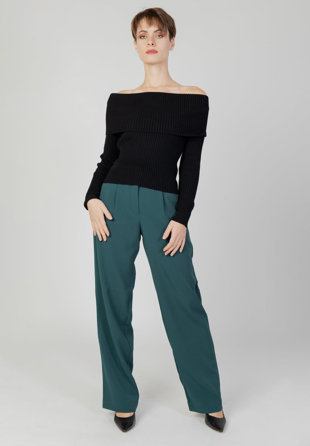 ONLY ONLKATIA LS OFF SHOULDER KNT NOOS