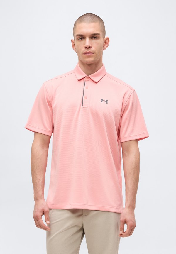 Under Armour TECH - Polo shirt - posh pink/pitch gray