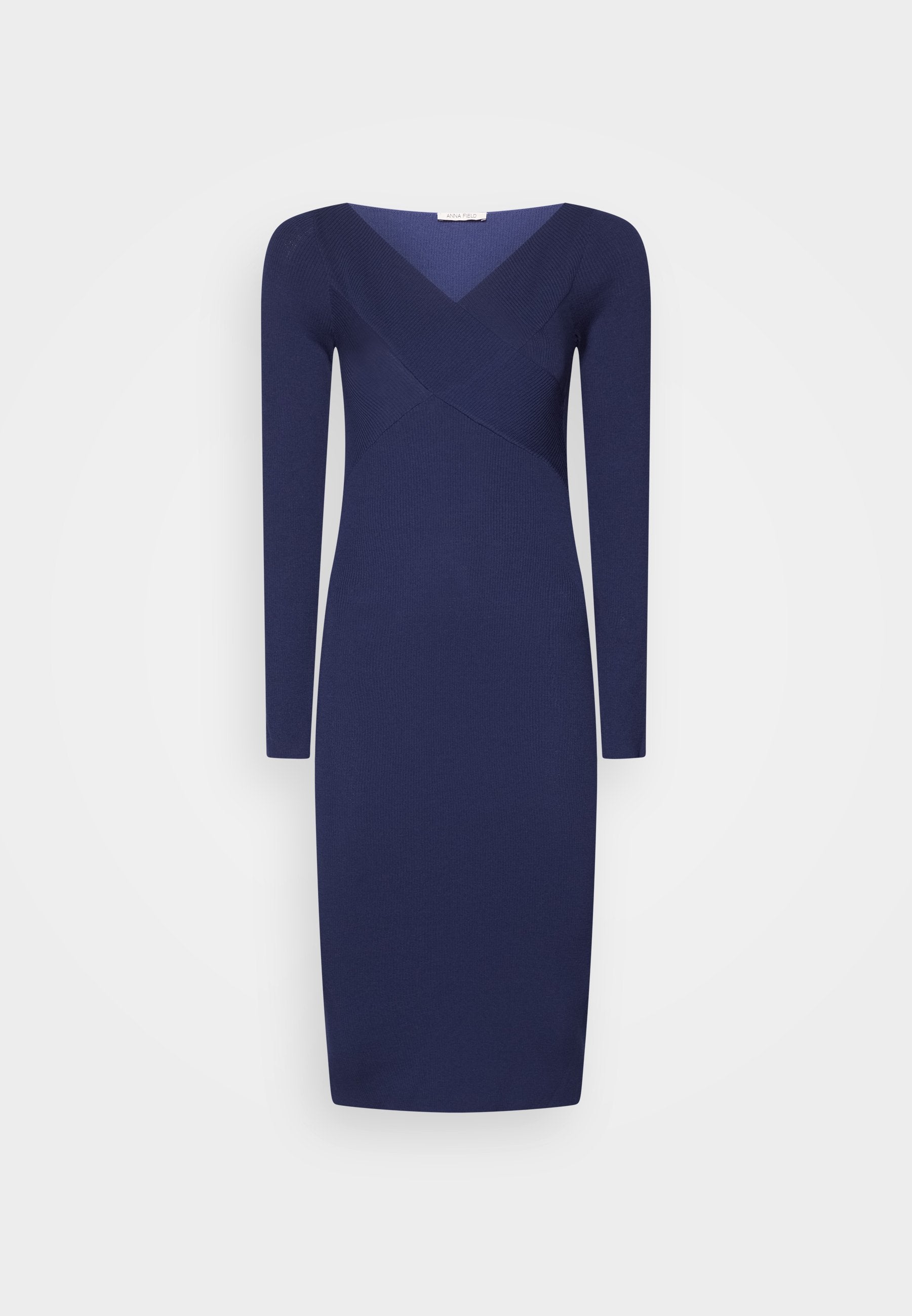 Anna Field V AUSSCHNITT BODYCON MIDI STRICKKLEID