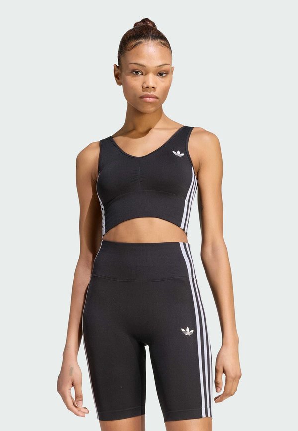 adidas Originals ADIDAS ORIGINALS ESSENTIALS 3 STRIPES SEAMLESS BRALETTE - Bustier - black