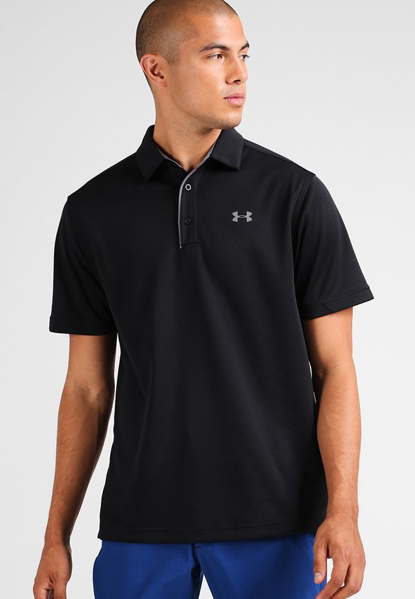 Under Armour TECH - Polo shirt - black/graphite