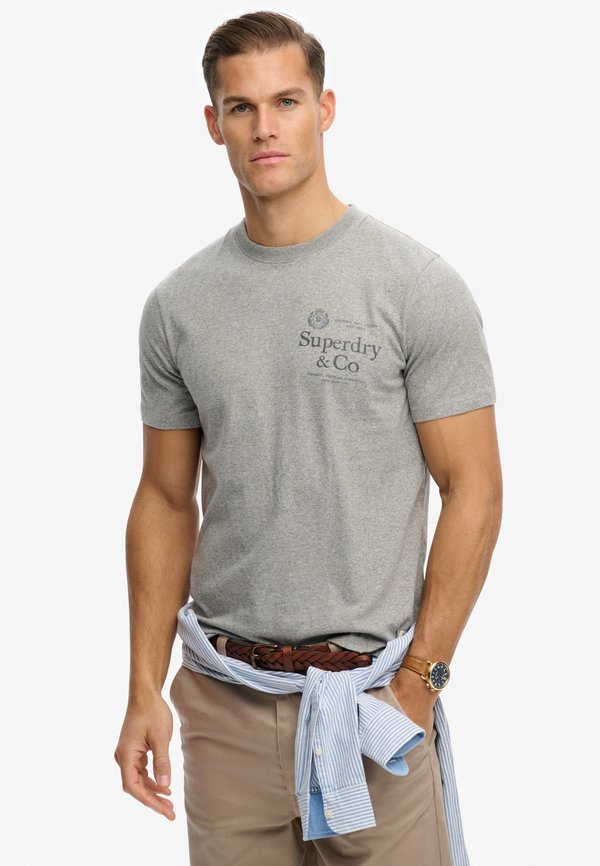 Superdry & Co SUPERDRY 1954 COMPANY RELAXED T-SHIRT.. - Print T-shirt - vintage grey marl