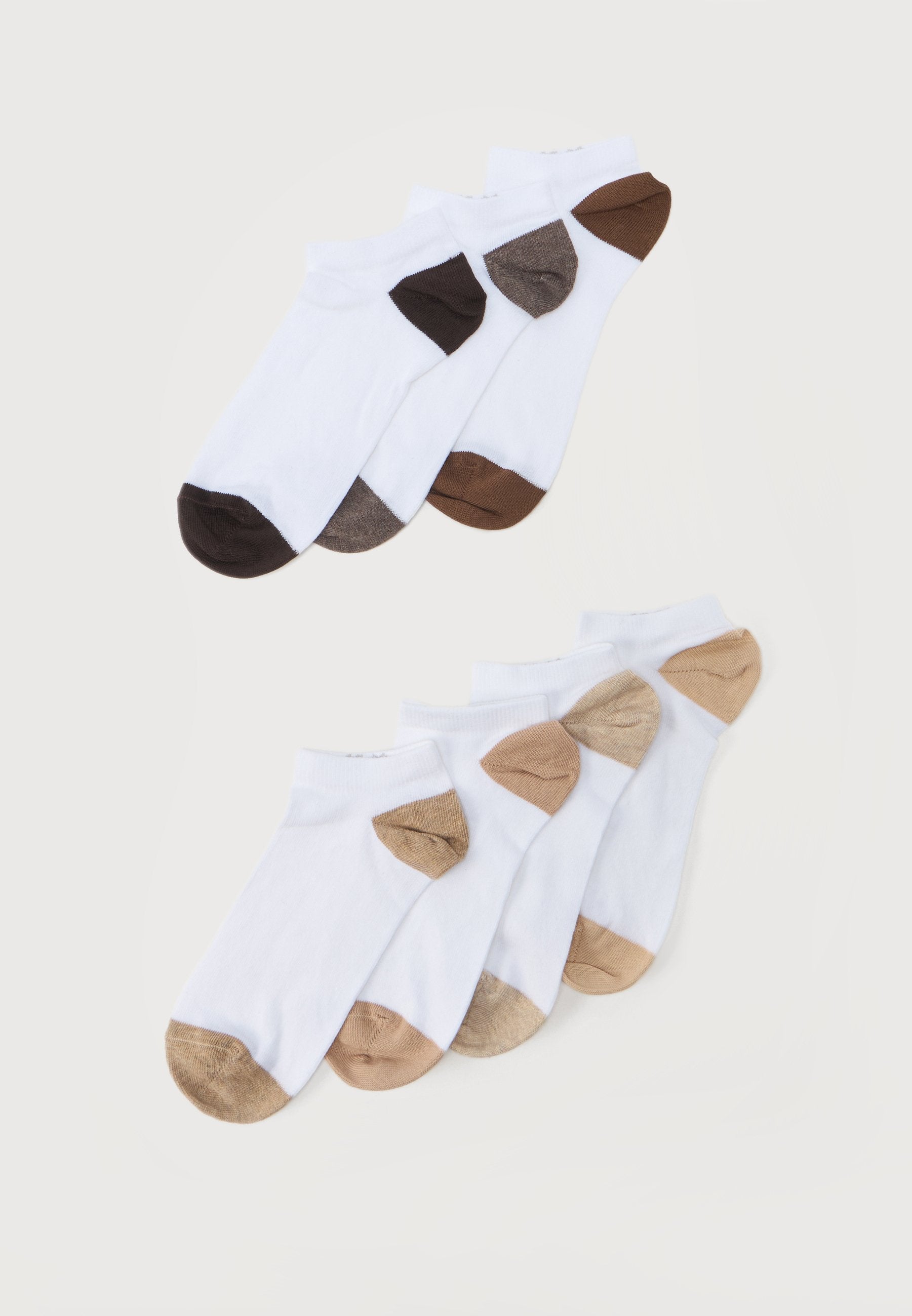 Anna Field HEEL&TOE CONTRAST SNEAKER SOCKS 7 PACK