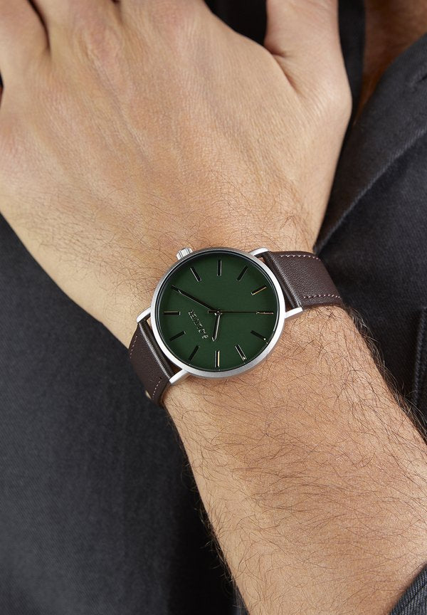s.Oliver BASIC LEATHER - Watch - braun