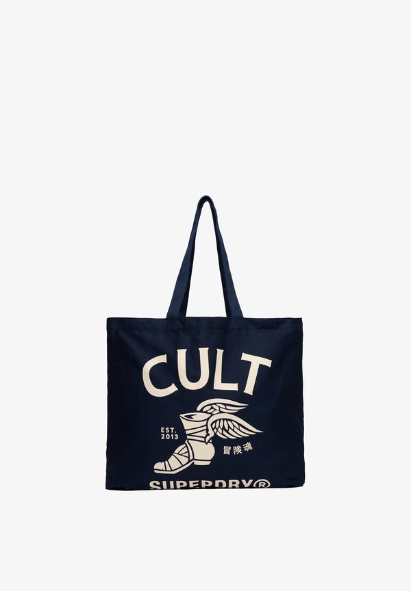 Superdry & Co CULT BY - Tote bag - richest navy/off white