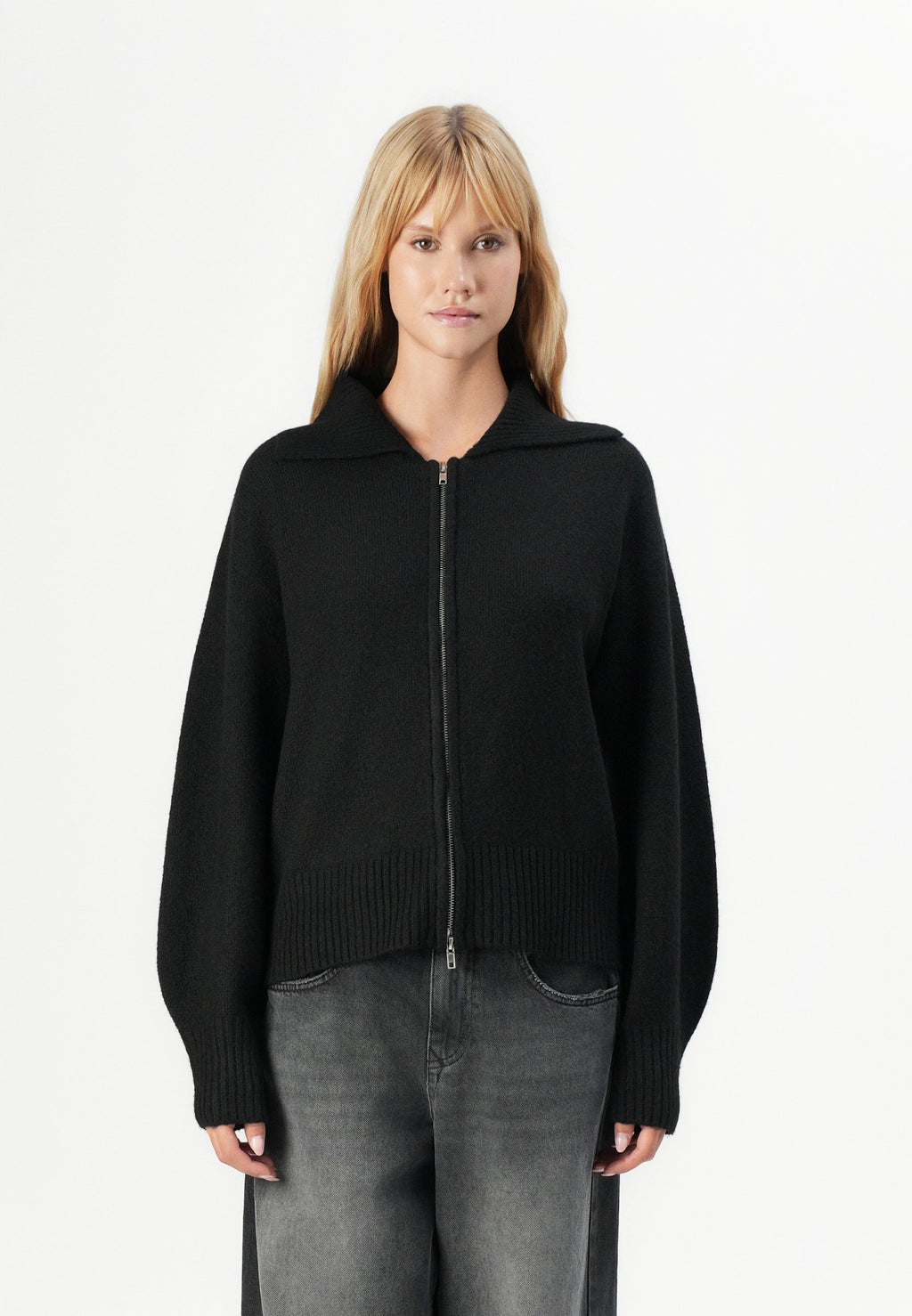 Pieces PCMALOU LONG SLEEVE ZIP