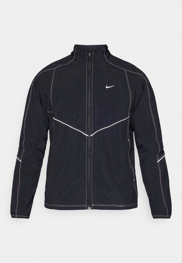 Nike Performance RETRO TRACK - Windbreaker - black/reflective silver-coloured