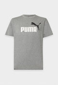 Puma LOGO TEE - Print T-shirt - medium gray heather
