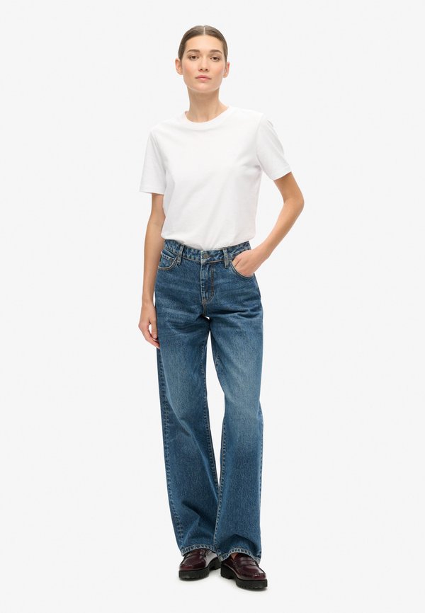 Superdry & Co MID RISE WIDE LEG  - Flared Jeans - fulton vintage blue