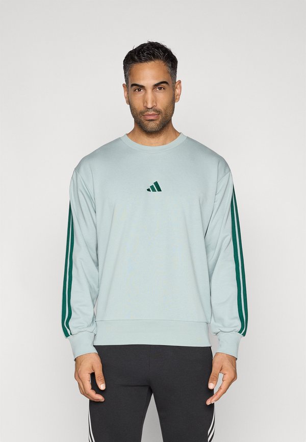 adidas Sportswear ESSENTIALS THREE STRIPES FRENCH TERRY - Sweatshirt - sage/collegiate green
