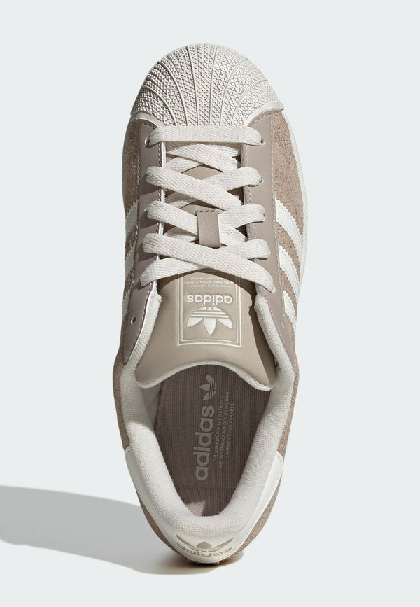 adidas Originals SUPERSTAR II W - Trainers - off white beige gold metallic