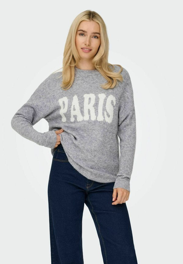 ONLY Knitted ONLJERICO Knitted - Jumper - grey melange