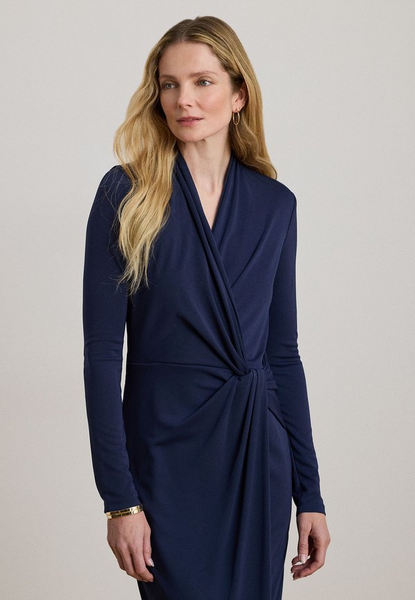 Lauren Ralph Lauren TWIST-FRONT JERSEY SURPLICE DRESS