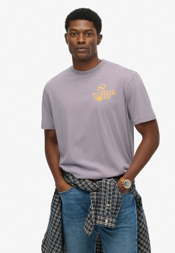 Superdry & Co TRADE TOOLS  - Print T-shirt - brassica lilac