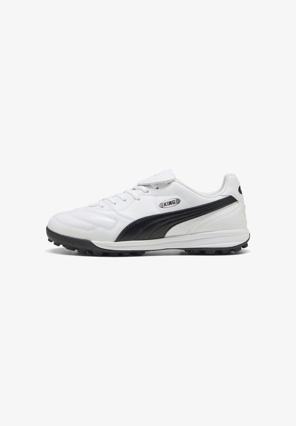 Puma KING LIGA - Turf football boots - white black