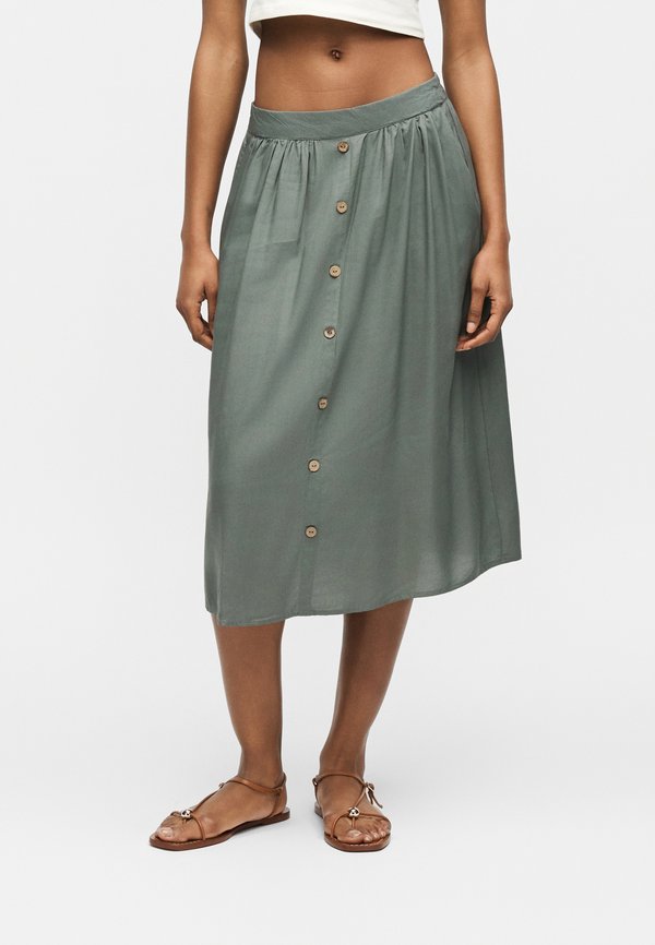 ONLY ONLMILANO LIFE LONG SKIRT - A-line skirt - balsam green