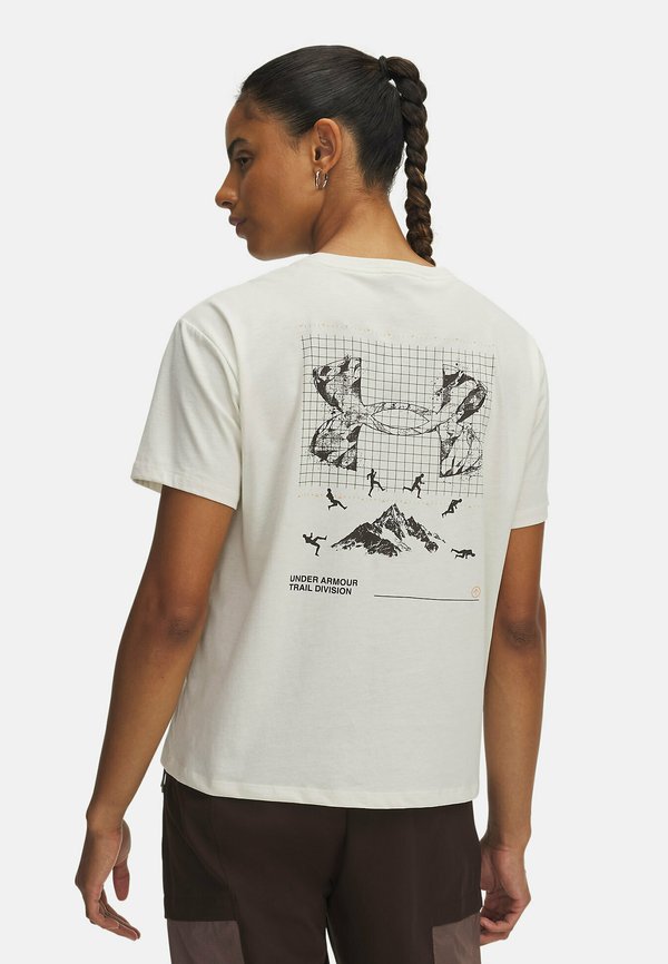 Under Armour TRAIL RUN GRAPHIC - Sports T-shirt - stone