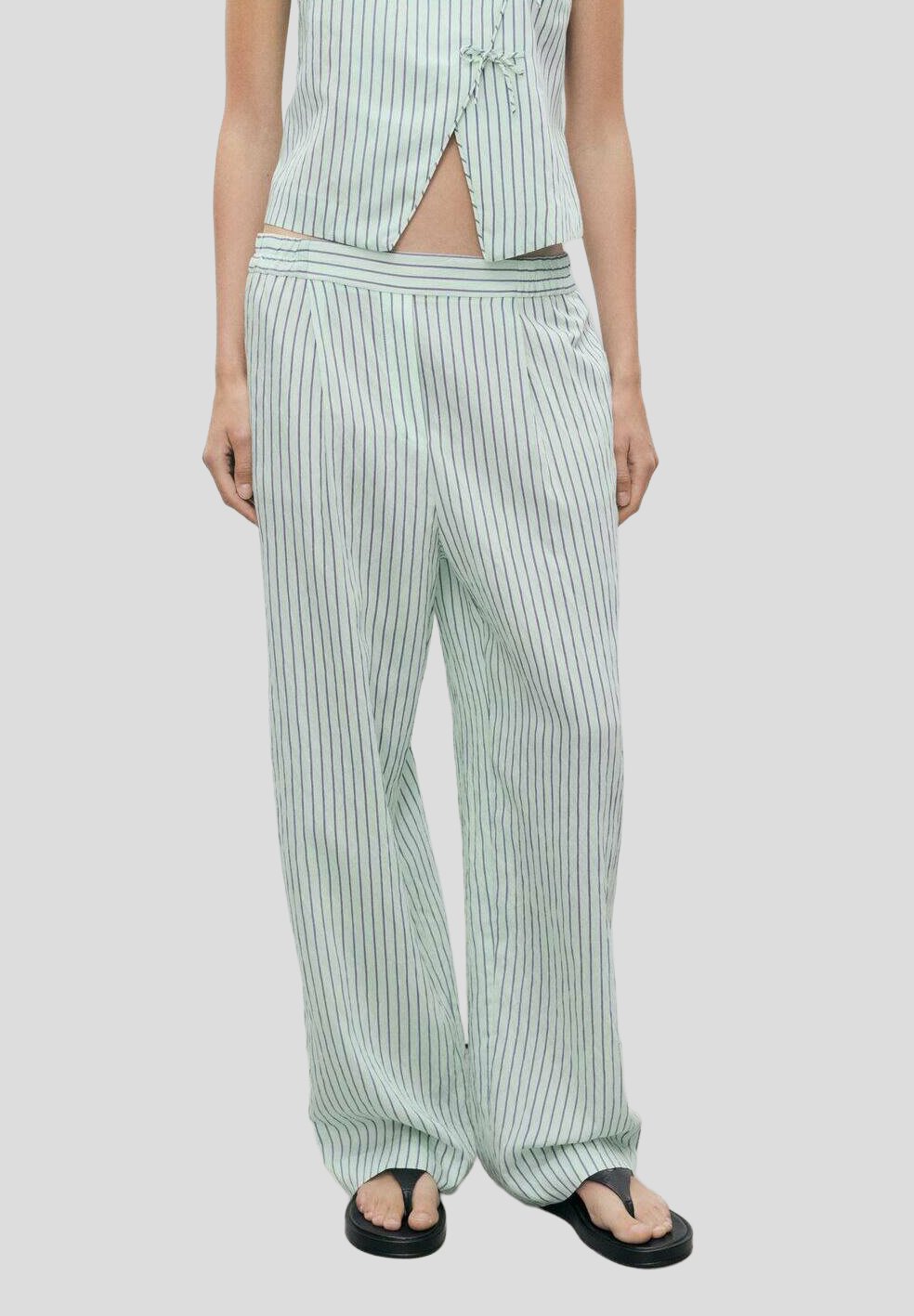 Mango STRIPED FLOWY