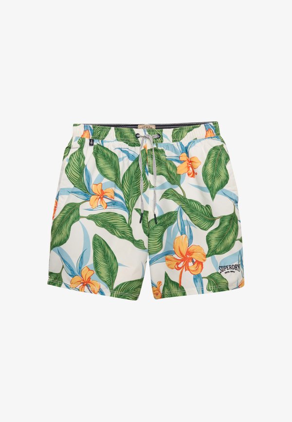 Superdry & Co HAWAIIAN PRINT - Swimming shorts - evergreen hawaiian optic