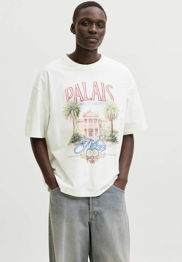 Jack & Jones T- - Print T-shirt - snow white